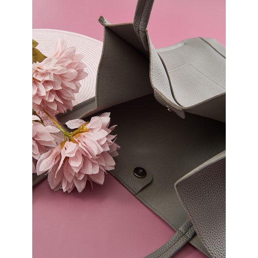 Sinsay - Torebka shopper - szary Sinsay One Size Sinsay