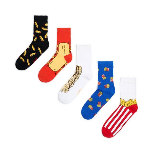 Cropp - 5 pack skarpet - wielobarwny Cropp 43-46 Cropp