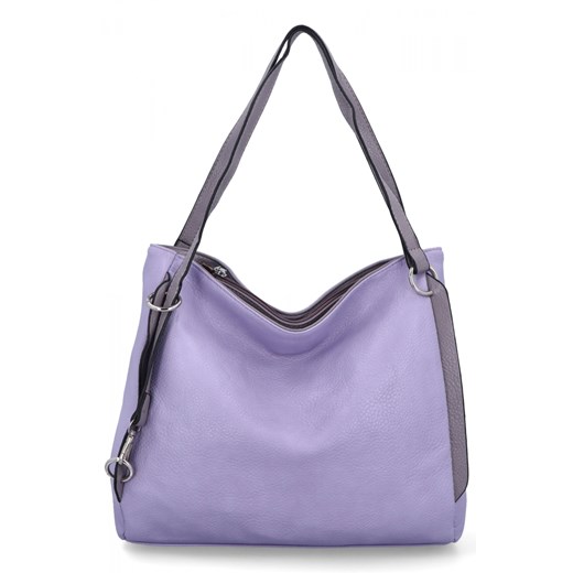 Uniwersalna Torebka Damska firmy Hernan HB0360 Jasno Fioletowa ze sklepu PaniTorbalska w kategorii Torby Shopper bag - zdjęcie 175195679