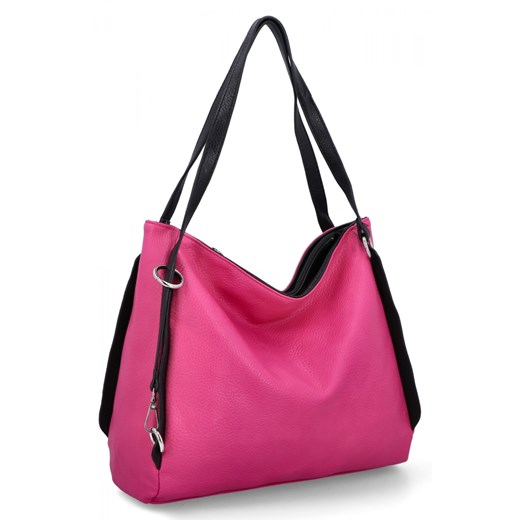 Uniwersalna Torebka Damska firmy Hernan HB0360 Fuksjowa ze sklepu PaniTorbalska w kategorii Torby Shopper bag - zdjęcie 175196455