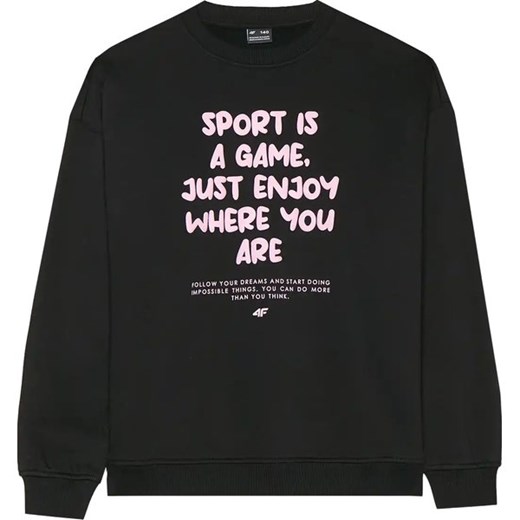 Bluza dziewczęca TSWSF1214 4F ze sklepu SPORT-SHOP.pl w kategorii Bluzy dziewczęce - zdjęcie 175199735
