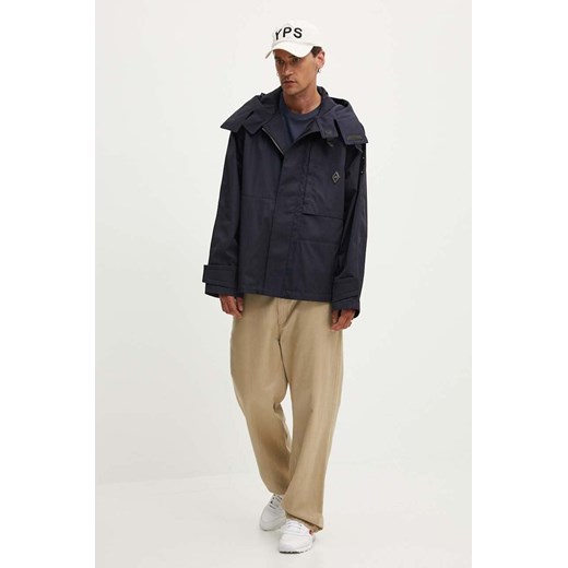 A-COLD-WALL* kurtka Gable Storm Jacket męska kolor granatowy przejściowa oversize ACWMO239 ze sklepu ANSWEAR.com w kategorii Kurtki męskie - zdjęcie 175200675