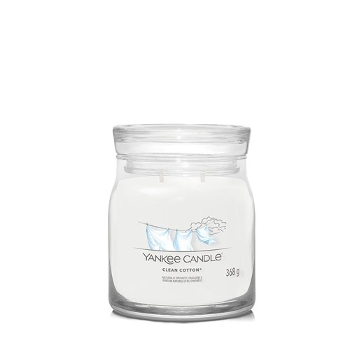 Yankee Candle Świeca zapachowa &quot;Clean Cotton&quot; - 368 g ze sklepu Limango Polska w kategorii Świece i dyfuzory - zdjęcie 175200887