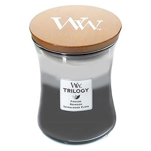 WoodWick Świeca zapachowa &quot;Trilogy - Warm Woods&quot; - 275 g ze sklepu Limango Polska w kategorii Świece i dyfuzory - zdjęcie 175201027