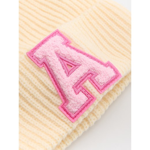 Reserved - Dzianinowa czapka z domieszką wełny - kremowy Reserved 9-13 lat Reserved