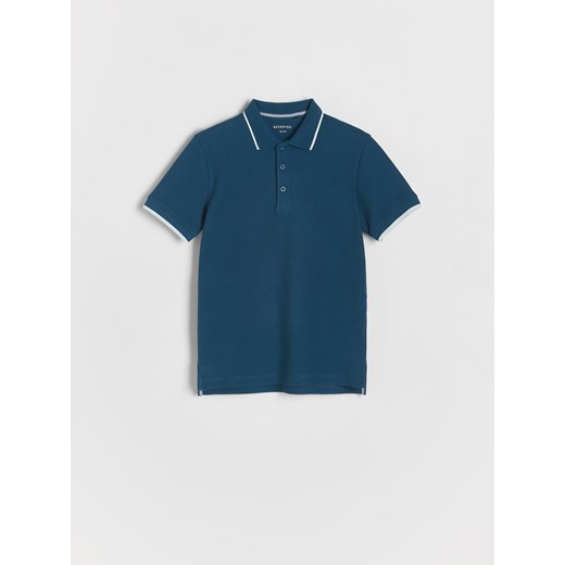 Reserved - T-shirt polo - granatowy Reserved 122 (6-7 lat) Reserved