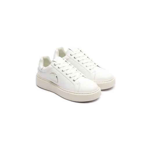 Buty sportowe damskie Karl Lagerfeld sneakersy białe sznurowane skórzane