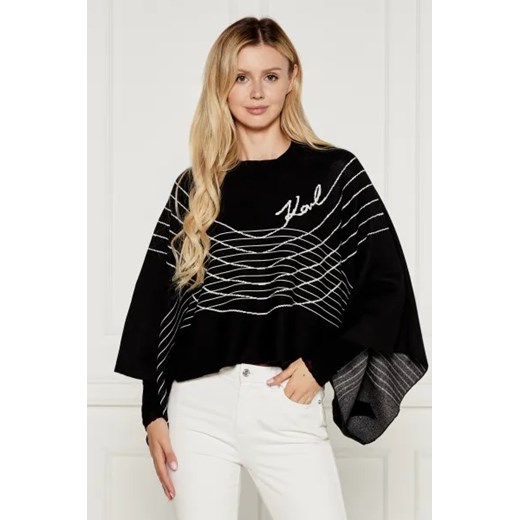 Karl Lagerfeld Ponczo | Loose fit ze sklepu Gomez Fashion Store w kategorii Poncza - zdjęcie 175205196