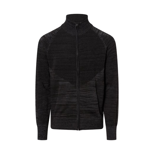 G-Star RAW Męski kardigan Mężczyźni Bawełna antracytowy marmurkowy ze sklepu vangraaf w kategorii Swetry męskie - zdjęcie 175207836