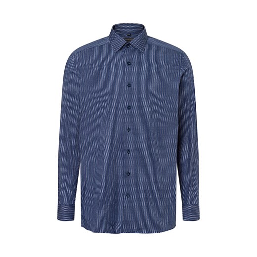 Finshley & Harding Koszula męska Mężczyźni Slim Fit Bawełna niebieski wzorzysty ze sklepu vangraaf w kategorii Koszule męskie - zdjęcie 175213379