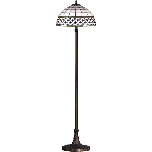 Witrażowa lampa podłogowa retro - S1000 H0-N50 ze sklepu Edinos.pl w kategorii Lampy podłogowe - zdjęcie 175219225