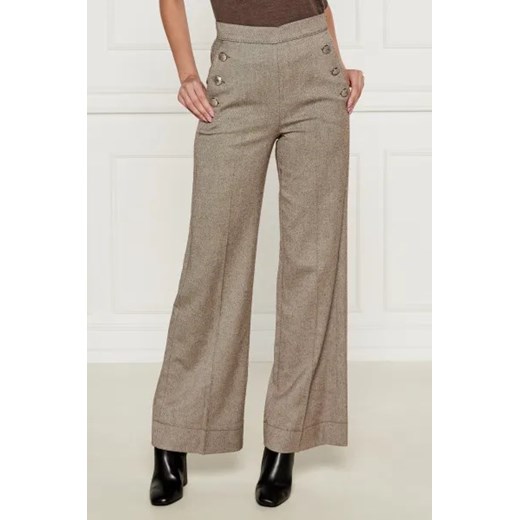 Marella Spodnie | flare fit | z dodatkiem wełny ze sklepu Gomez Fashion Store w kategorii Spodnie damskie - zdjęcie 175223066