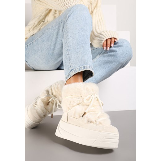 Śniegowce damskie Born2be na platformie casualowe 