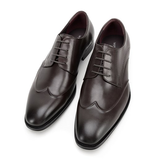 Męskie derby skórzane klasyczne ciemny brąz ze sklepu WITTCHEN w kategorii Buty eleganckie męskie - zdjęcie 175224246