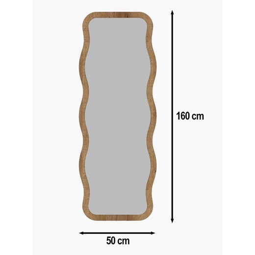 Scandinavia Concept Lustro "Aror" w kolorze jasnobrązowym - 50 x 160 Scandinavia Concept onesize promocja Limango Polska