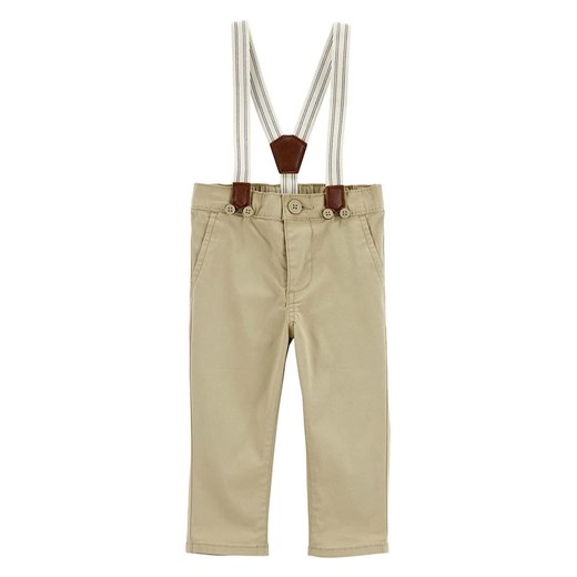 OshKosh Spodnie chino w kolorze beżowym ze sklepu Limango Polska w kategorii Spodnie i półśpiochy - zdjęcie 175228127