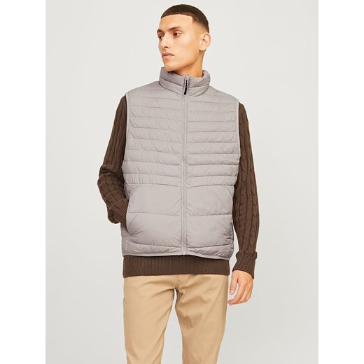 Jack &amp; Jones Kamizelka pikowana &quot;Estate&quot; w kolorze szarym ze sklepu Limango Polska w kategorii Kamizelki męskie - zdjęcie 175228246