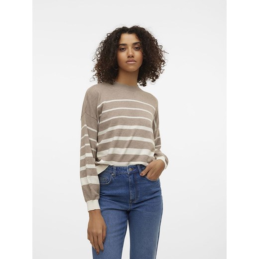 Vero Moda Sweter w kolorze beżowym ze sklepu Limango Polska w kategorii Swetry damskie - zdjęcie 175228657