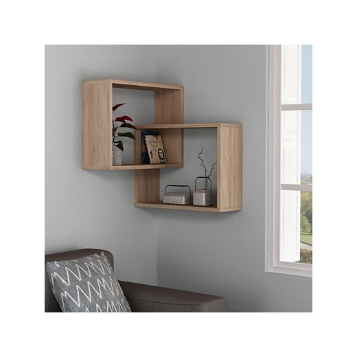 Scandinavia Concept Regał narożny "Ring" w kolorze brązowym - 60 x 68 x 68 cm - id: 6509102 - marki Scandinavia Concept - 175228799 Scandinavia Concept Regał narożny "Ring" w kolorze brązowym - 60 x 68 x 68 cm ze sklepu Limango Polska w kategorii Regały i witryny - zdjęcie 175228799