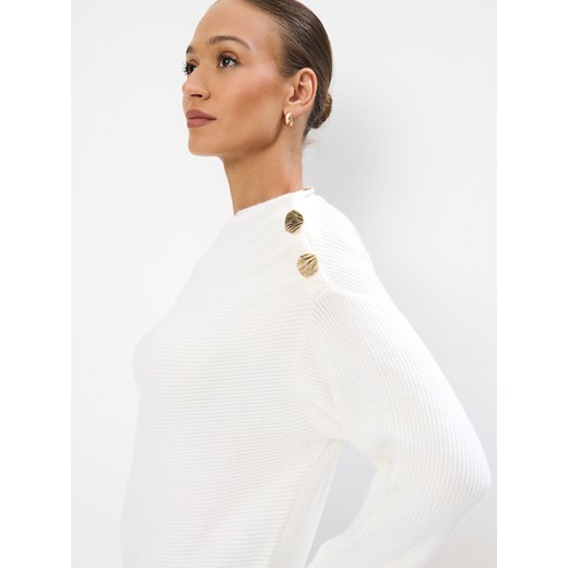 Sweter damski Mohito biały 