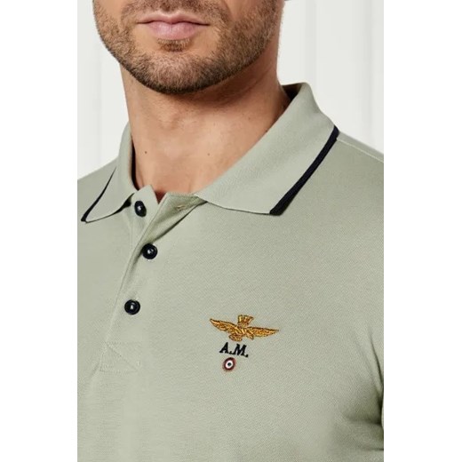 T-shirt męski Aeronautica Militare z długimi rękawami wiosenny