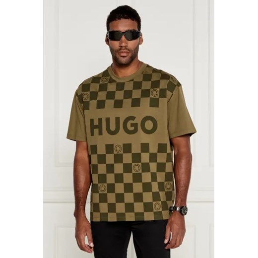 Hugo Blue T-shirt Narliparo | Loose fit ze sklepu Gomez Fashion Store w kategorii T-shirty męskie - zdjęcie 175231736