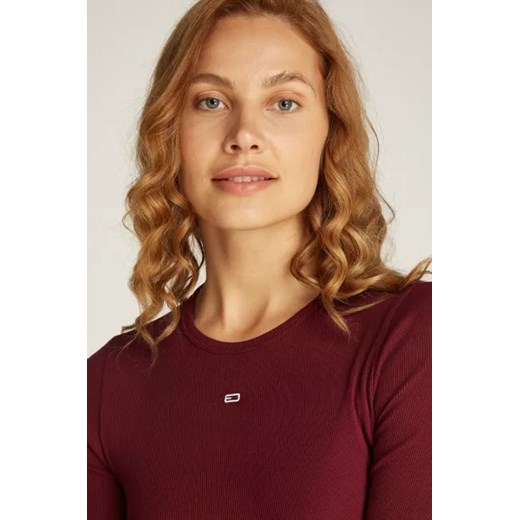 Bluzka damska Tommy Jeans casualowa z długim rękawem jesienna