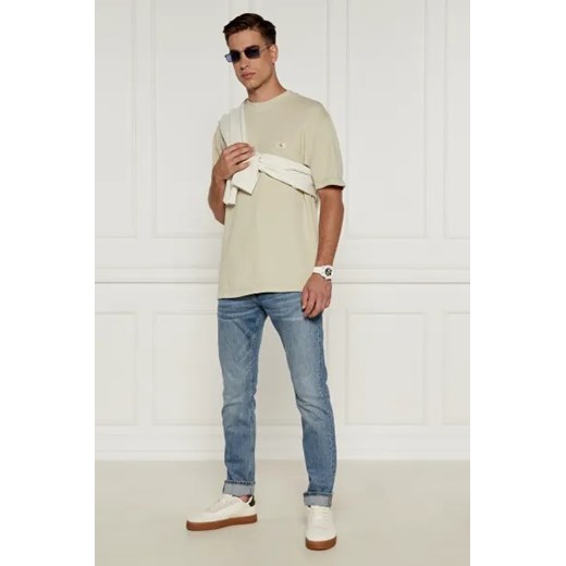 T-shirt męski beżowy Calvin Klein