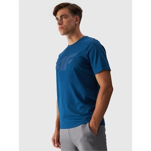 T-shirt męski niebieski 4F