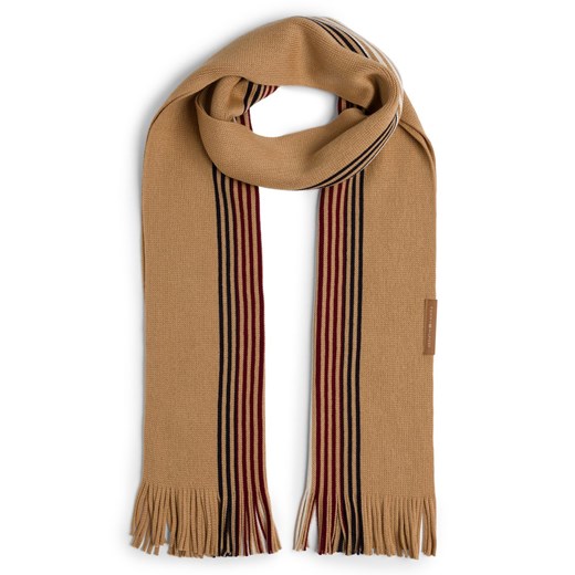 Tommy Hilfiger Szalik z zawartością wełny Mężczyźni Sztuczne włókno wielbłądzi w paski ze sklepu vangraaf w kategorii Szaliki męskie - zdjęcie 175241169