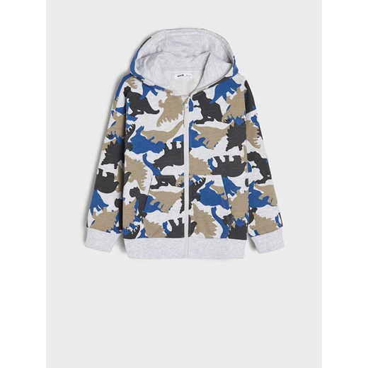 Sinsay - Bluza zapinana z kapturem - wielobarwny Sinsay 140 Sinsay