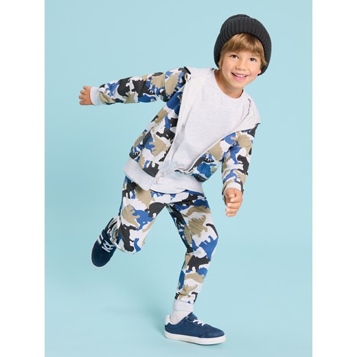 Sinsay - Bluza zapinana z kapturem - wielobarwny Sinsay 104 Sinsay