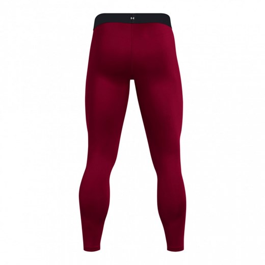 Męskie legginsy treningowe Under Armour UA Cg Elite Leggings - czerwone ze sklepu Sportstylestory.com w kategorii Spodnie męskie - zdjęcie 175245257