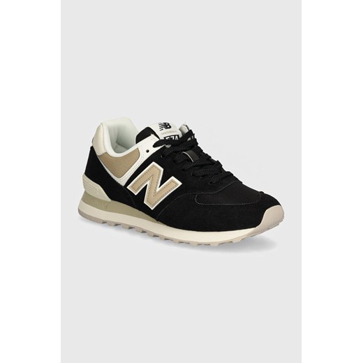 New Balance sneakersy 574 kolor czarny WL574DK2 ze sklepu ANSWEAR.com w kategorii Buty sportowe damskie - zdjęcie 175247367
