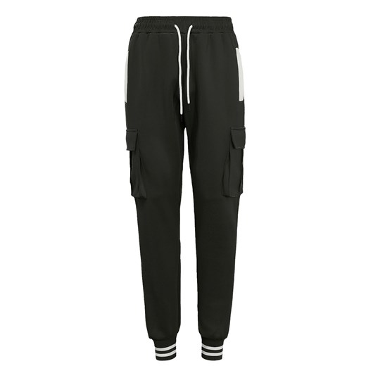 Dres męski komplet czarny bojówki i bluza rozpinana z kapturem Recea Recea XXL okazyjna cena Recea.pl