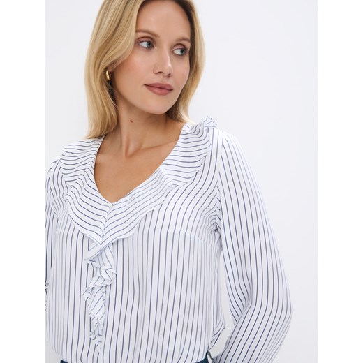 Mohito - Bluzka z falbanami - biały Mohito 42 Mohito