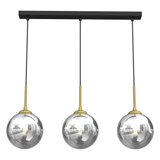 Potrójna lampa wisząca ze szklanymi kloszami - K558-Unao Lumes One Size Edinos.pl