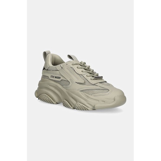 Steve Madden sneakersy Possession-E kolor zielony SM19000033 ze sklepu ANSWEAR.com w kategorii Buty sportowe damskie - zdjęcie 175263088
