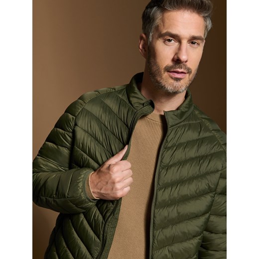 Sinsay - Kurtka puffer - khaki Sinsay XS Sinsay