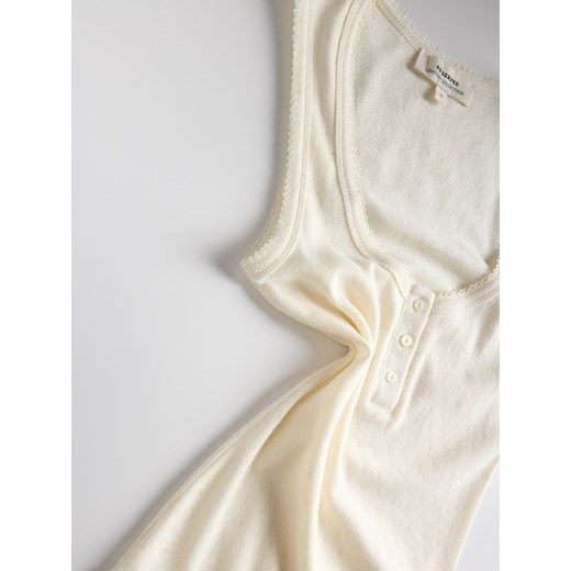 Bluzka damska Reserved z okrągłym dekoltem 