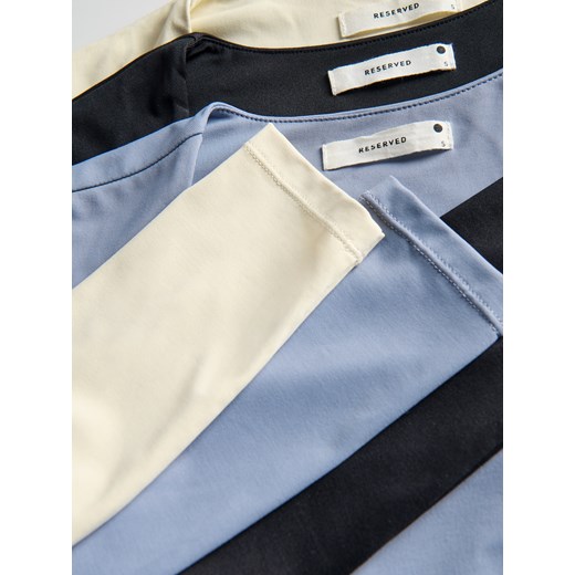 Reserved - Body z dekoltem karo - czarny Reserved XS Reserved