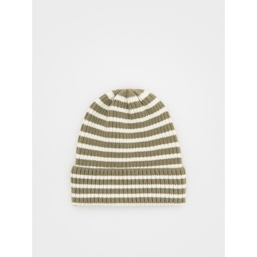 Reserved - Dzianinowa czapka z wiskozą - oliwkowy Reserved 3-5 lat Reserved