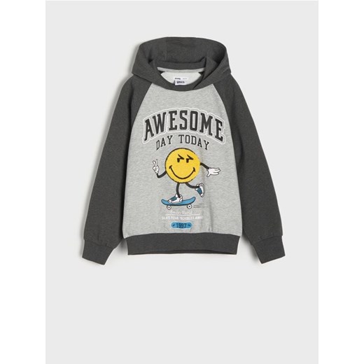 Sinsay - Bluza SmileyWorld® - szary Sinsay 164 Sinsay