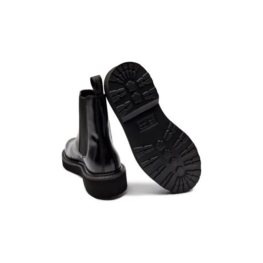 Buty zimowe męskie Kenzo skórzane bez zapięcia