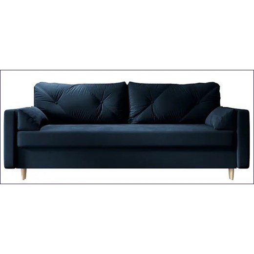 Granatowa sofa rozkładana - Petra Elior One Size Edinos.pl promocyjna cena