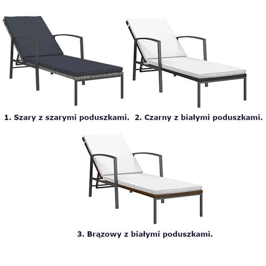 Leżak ogrodowy Elior