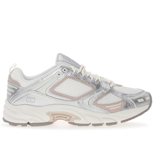 Buty Tommy Jeans Archive Runner EN0EN02680-PJ5 - srebrne ze sklepu streetstyle24.pl w kategorii Buty sportowe damskie - zdjęcie 175304525