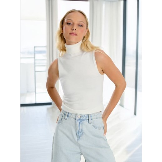 Sinsay - Sweter - kremowy Sinsay XXS Sinsay