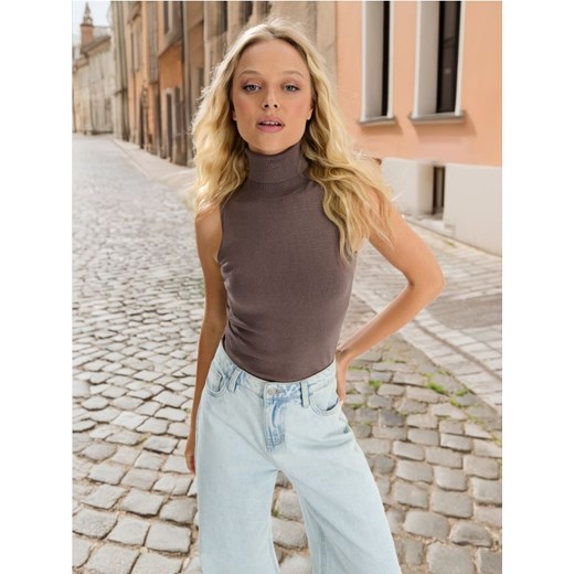 Sinsay - Sweter - brązowy Sinsay L Sinsay