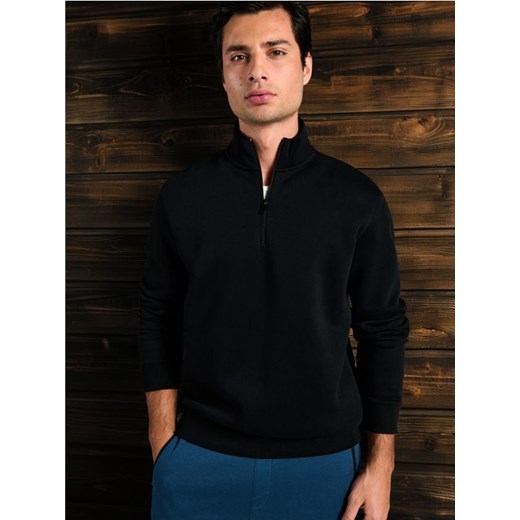 Sinsay - Bluza z półgolfem - czarny ze sklepu Sinsay w kategorii Bluzy męskie - zdjęcie 175306985